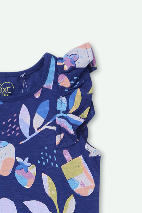 Girls Next Graphic T-Shirt - Navy Blue