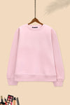 Women fleece sweatshirt (Brand : Zaraa 100% original) high quality - Tea Pink