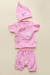 Infant Baby 3-Piece Suit - Pink