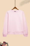 Women fleece sweatshirt (Brand : Zaraa 100% original) high quality - L/Pink