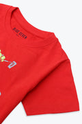 Boys Branded Graphic T-Shirt - Red