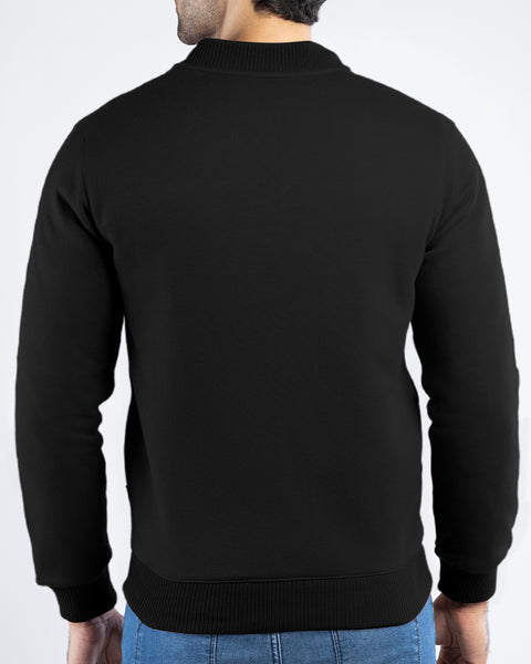 Men Pique Zipper Jacket MJP03 - Black