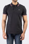 Men Pique Polo S2201 - Black