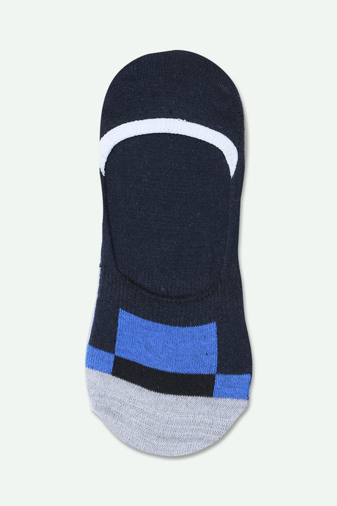 Men's No Show Socks - Navy & Blue