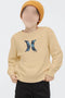 Boys Branded Fleece Sweatshirt - Golden Yellow