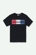 Men Jack & Jones Graphic Tees - Black