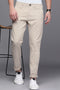 Men's Branded Regular Fit Chino Pant - Off White