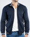 Men Pique Mockneck Jacket MMT09 - Navy