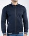 Men Pique Mockneck Jacket MMT09 - Navy
