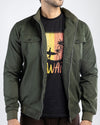 Men Twill Mockneck Jacket MJ2202 - Army Green