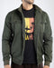 Men Twill Mockneck Jacket MJ2202 - Army Green