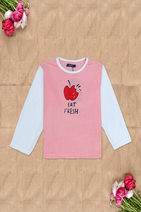 Girls Lycra T-Shirt - Pink