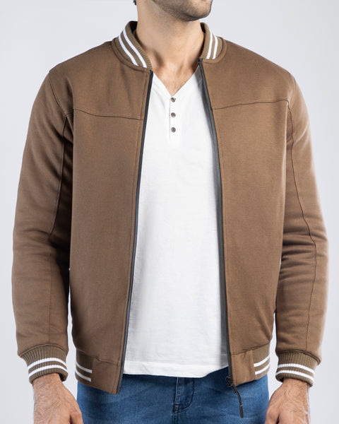 Men Quilt Zipper Jacket MJQT01 - Olive