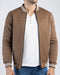 Men Quilt Zipper Jacket MJQT01 - Olive