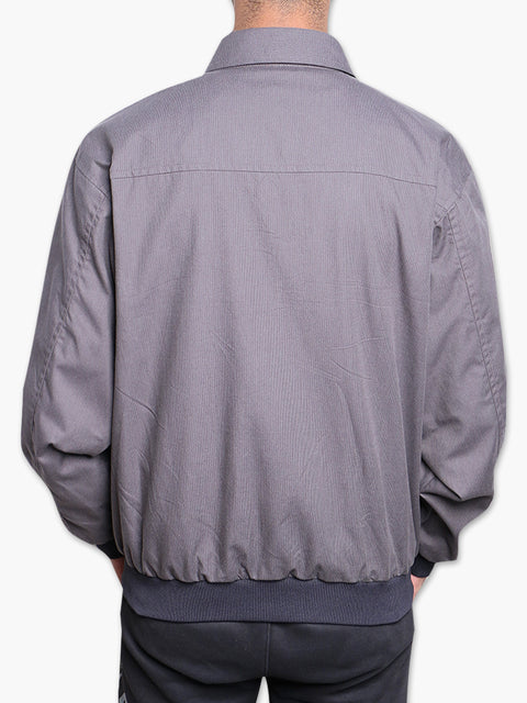 Men Twill Jacket Over Placket MJ-2201 - Charcoal