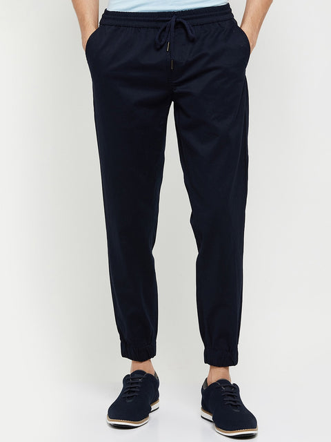 Men Cotton Trouser (Brand: MAX) - Navy